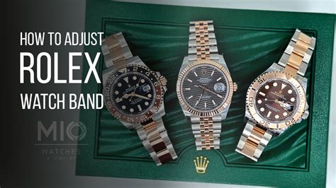 adjusting the band on a rolex watch|adjusting rolex oysterflex watch band.